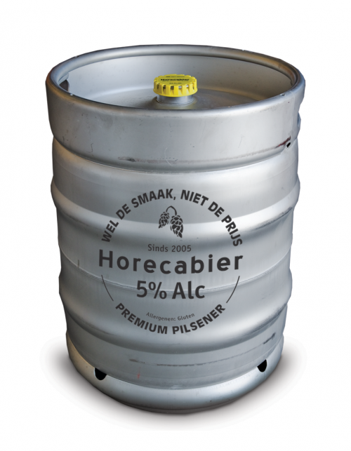 Horecabier fust 50 liter goud