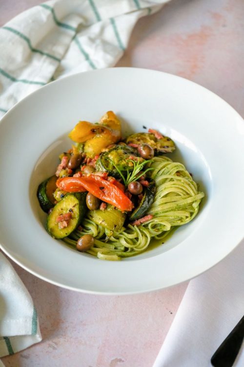 St James pasta bord diep